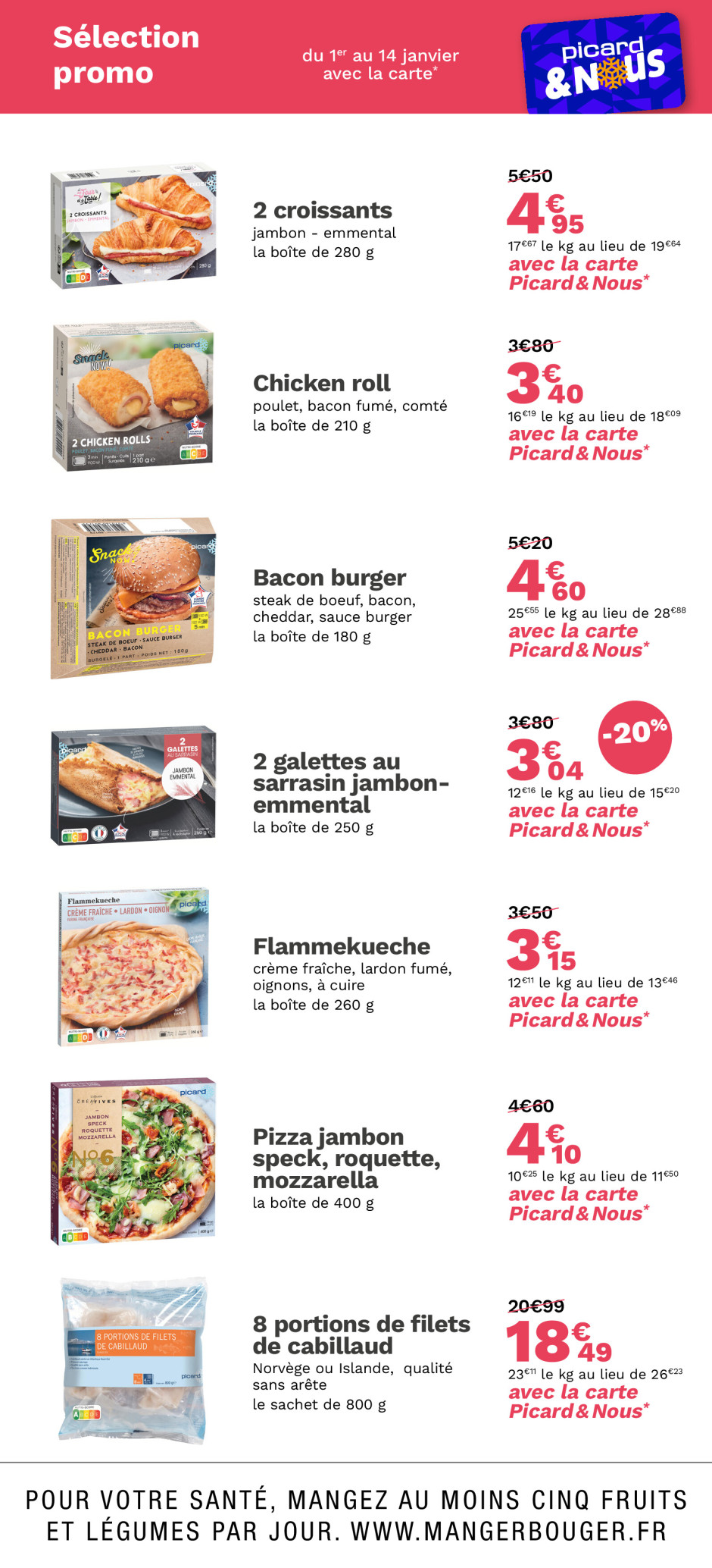 Bon et équilibré Catalogue Picard en ligne