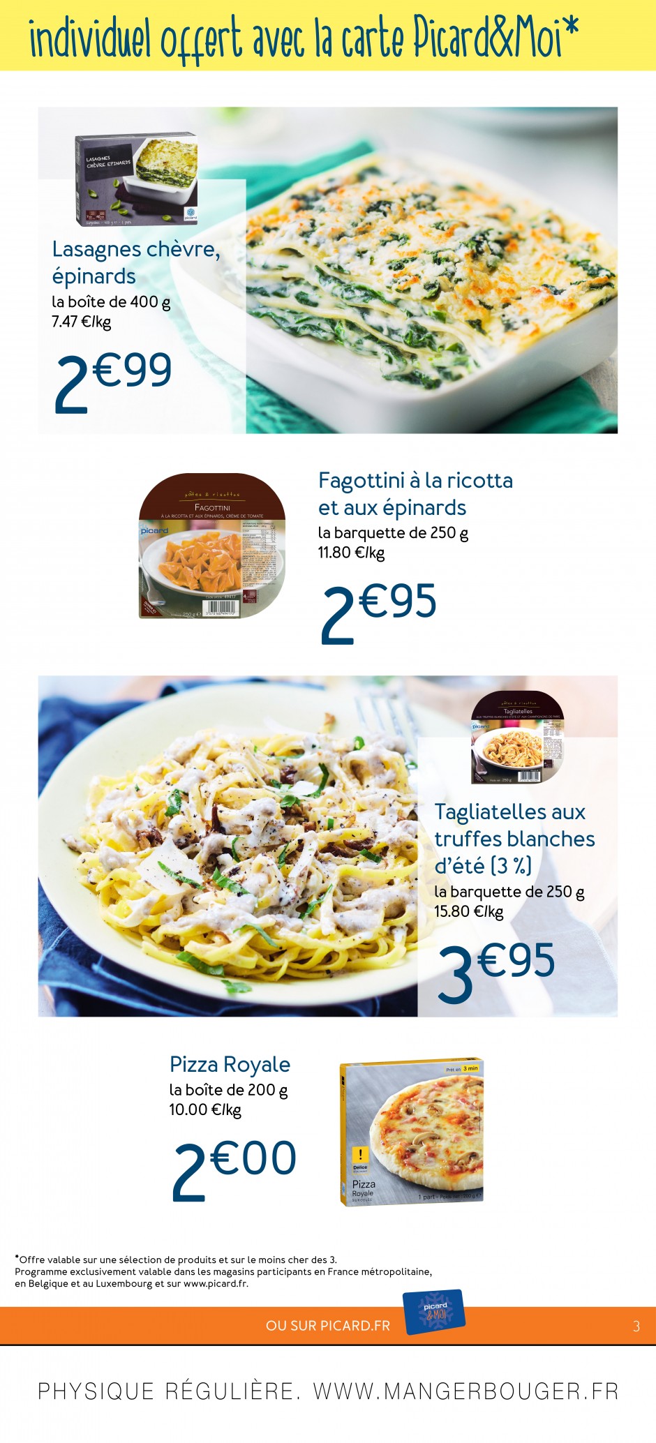 A chacun son petit plat Catalogue Picard en ligne